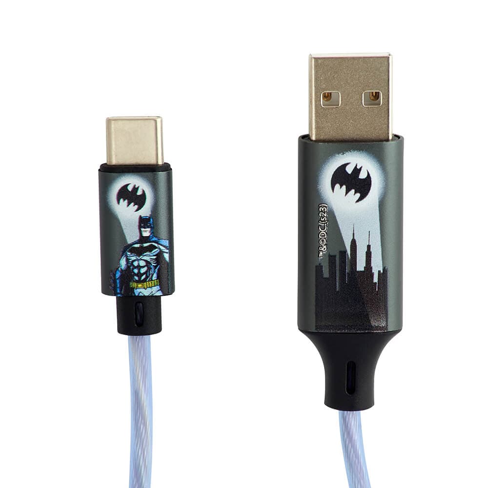 Batman USB-kaapeli USB - USB-C Light-Up 1,2m