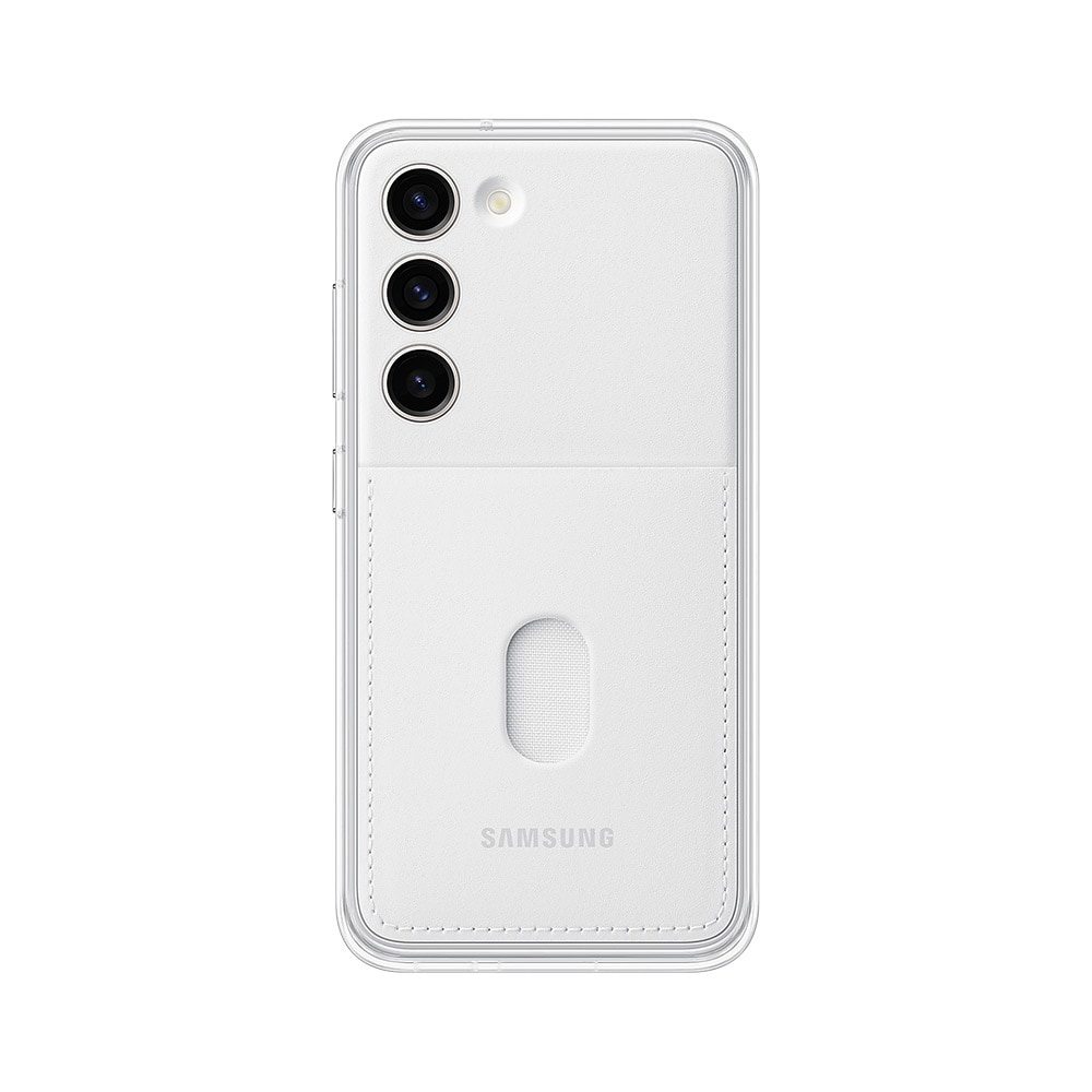 Samsung Frame Case Galaxy S23:lle - Valkoinen