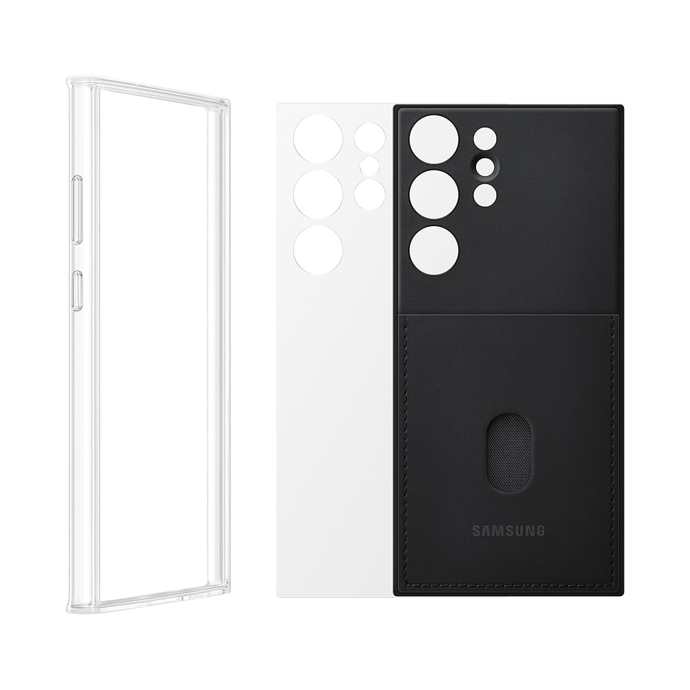 Samsung Frame Case Galaxy S23 Ultralle - Musta