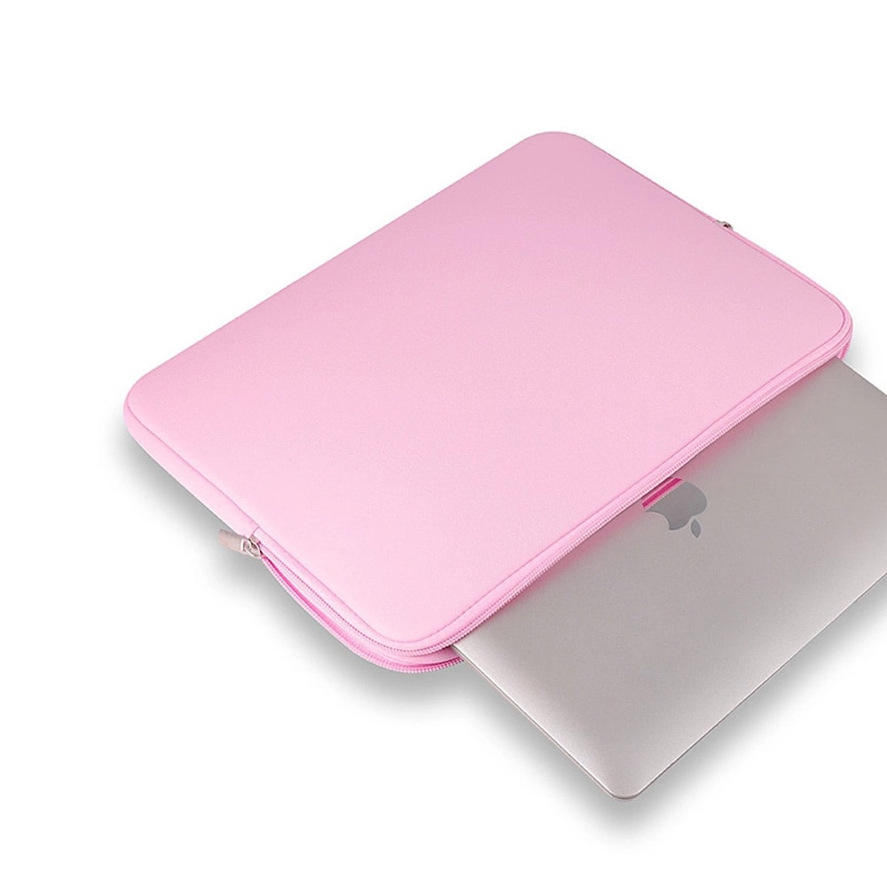 Laptop-sleeve 15,6 tuumaa vaaleanpunainen - neopreeninen suojatasku / suojakotelo