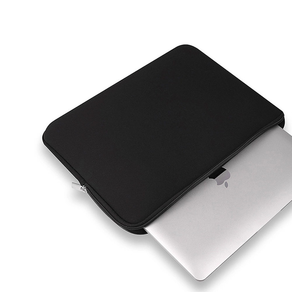 Laptopsleeve 14 tuumaa musta – pehmustettu neopreenisuojus kannettavalle tietokoneelle