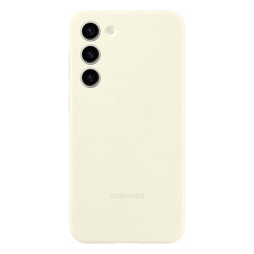 Samsung Silicone Case Galaxy S23+:lle  - Creme