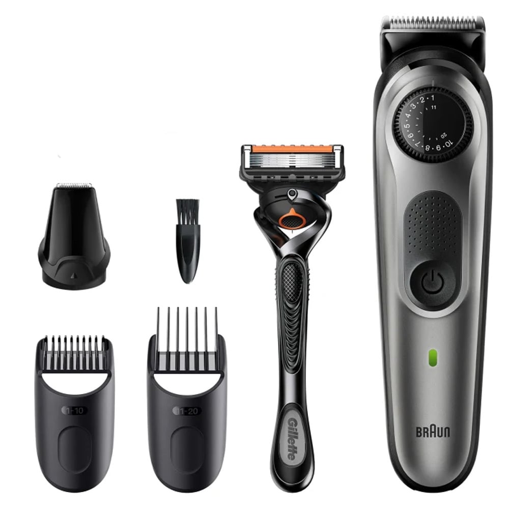 Braun BT5360 -partatrimmeri - Leveä terä, 39 pituusasetusta, 100 min käyttöaikaa