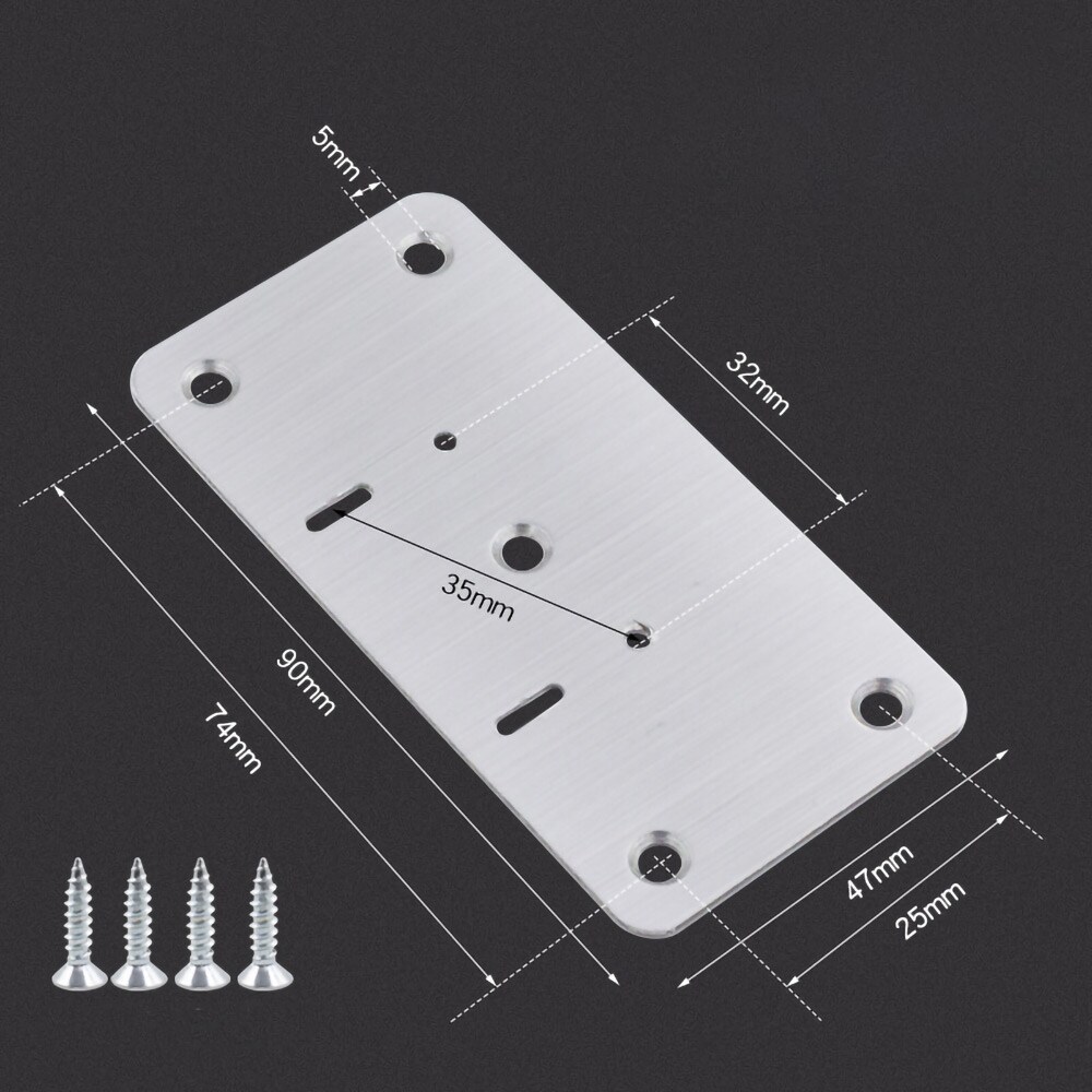 Saranoiden korjauslevy 90x47mm 10 kpl, ruuvit mukana