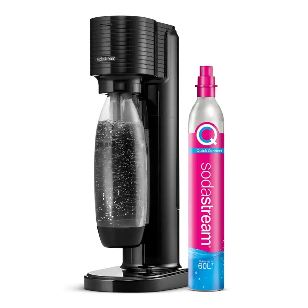 SodaStream Gaia hiilihapotuslaite / hiilihapotetun veden valmistukseen Quick Connect -järjestelmällä – Musta