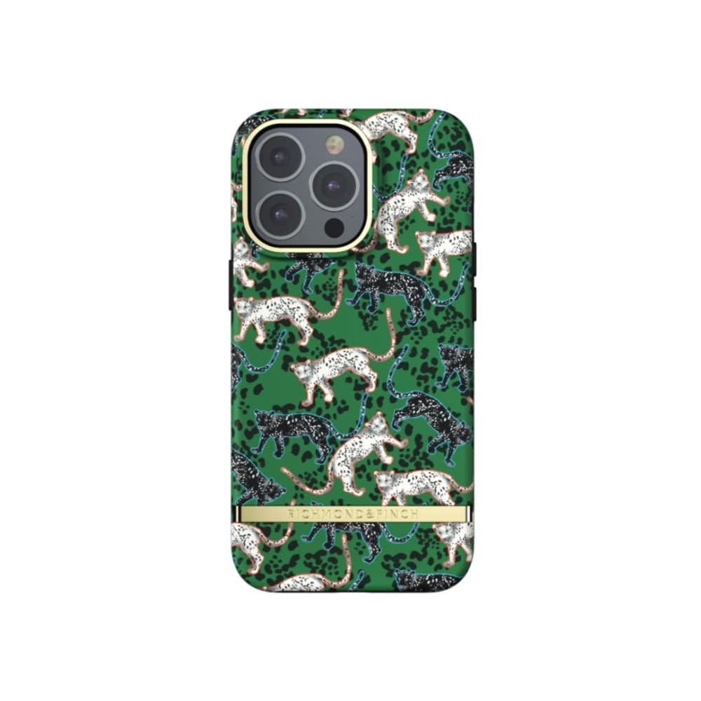 Richmond & Finch Freedom kotelo iPhone 13 Pro - vihreä leopardi