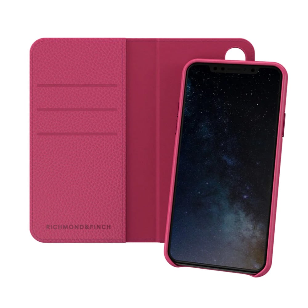 Richmond & Finch lompakkokotelo iPhone XS Maxille - vaaleanpunainen