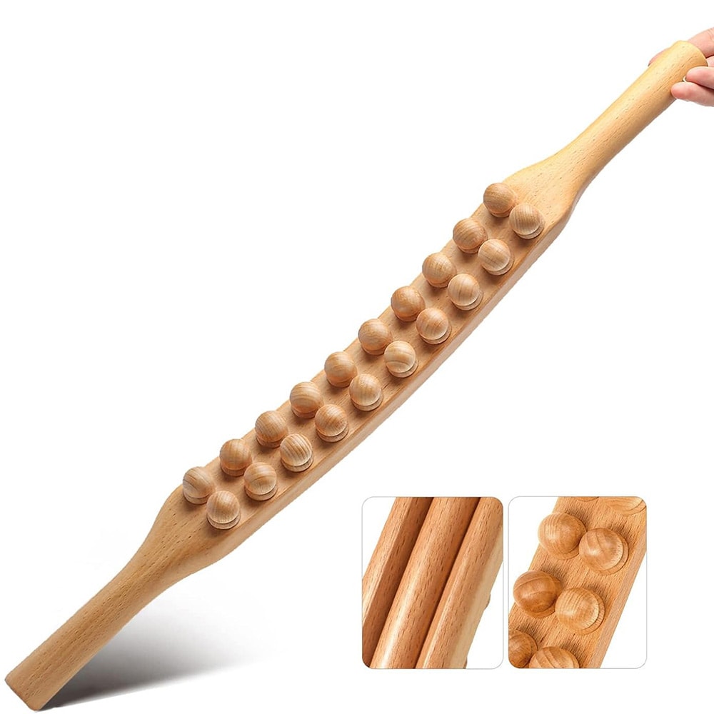 Gua Sha Puinen Hierontakeppi 58cm – Syvään Lihashierontaan