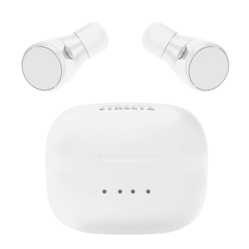 Streetz True Wireless -kuulokkeet latauskotelolla - Valkoinen