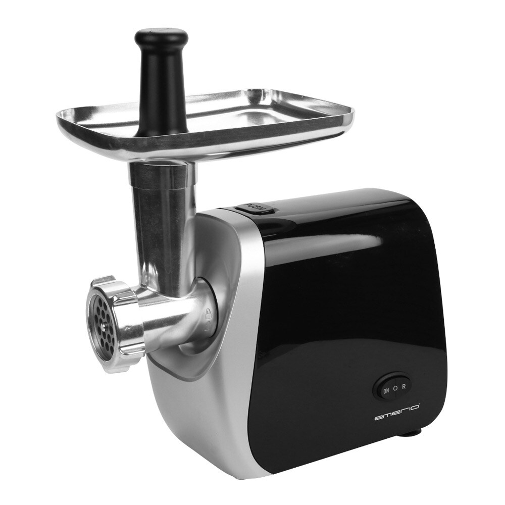 Emerio sähköinen lihamylly 600 W / lihamylly ruostumattomasta teräksestä / makkarasuutin sekä kebbe- ja keksipuristin