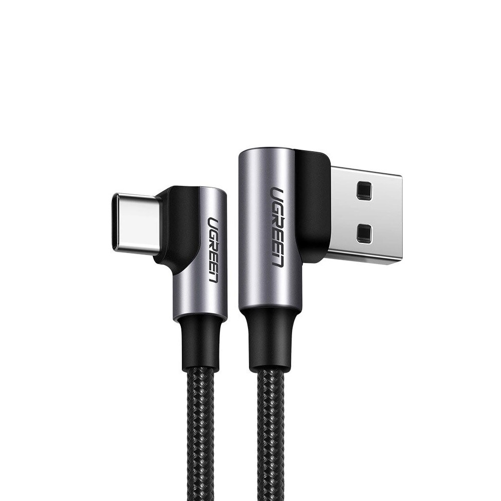 Ugreen USB-kaapeli, jossa on kulmikas USB-C QC3.0 3A 50cm