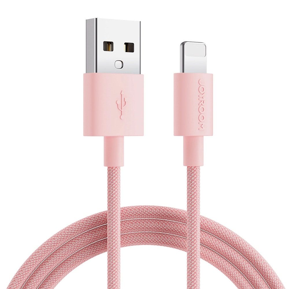 Joyroom USB-kaapeli USB-Lightning 2.4A 2m - Vaaleanpunainen