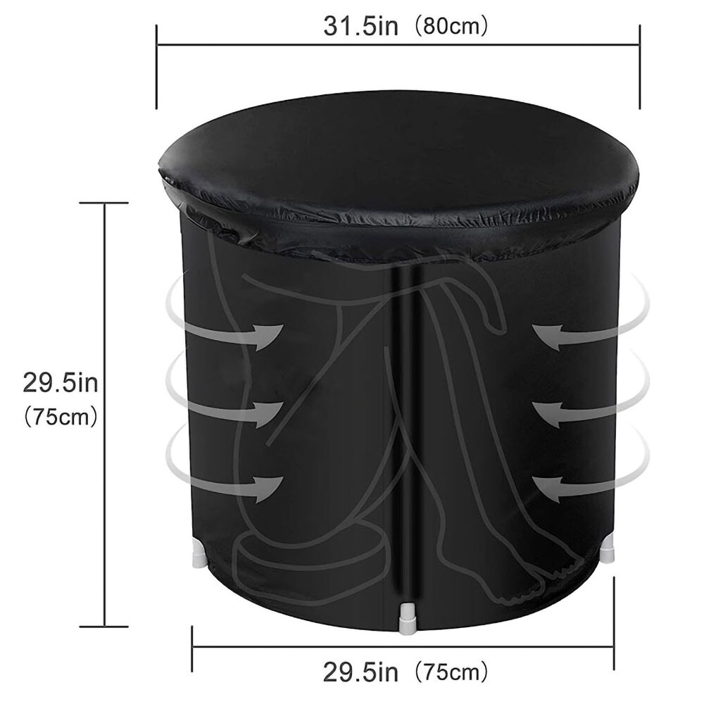 Kompakti ja kannettava kylmä kylmäkylpyamme 75x75cm korkean tiheyden materiaalilla
