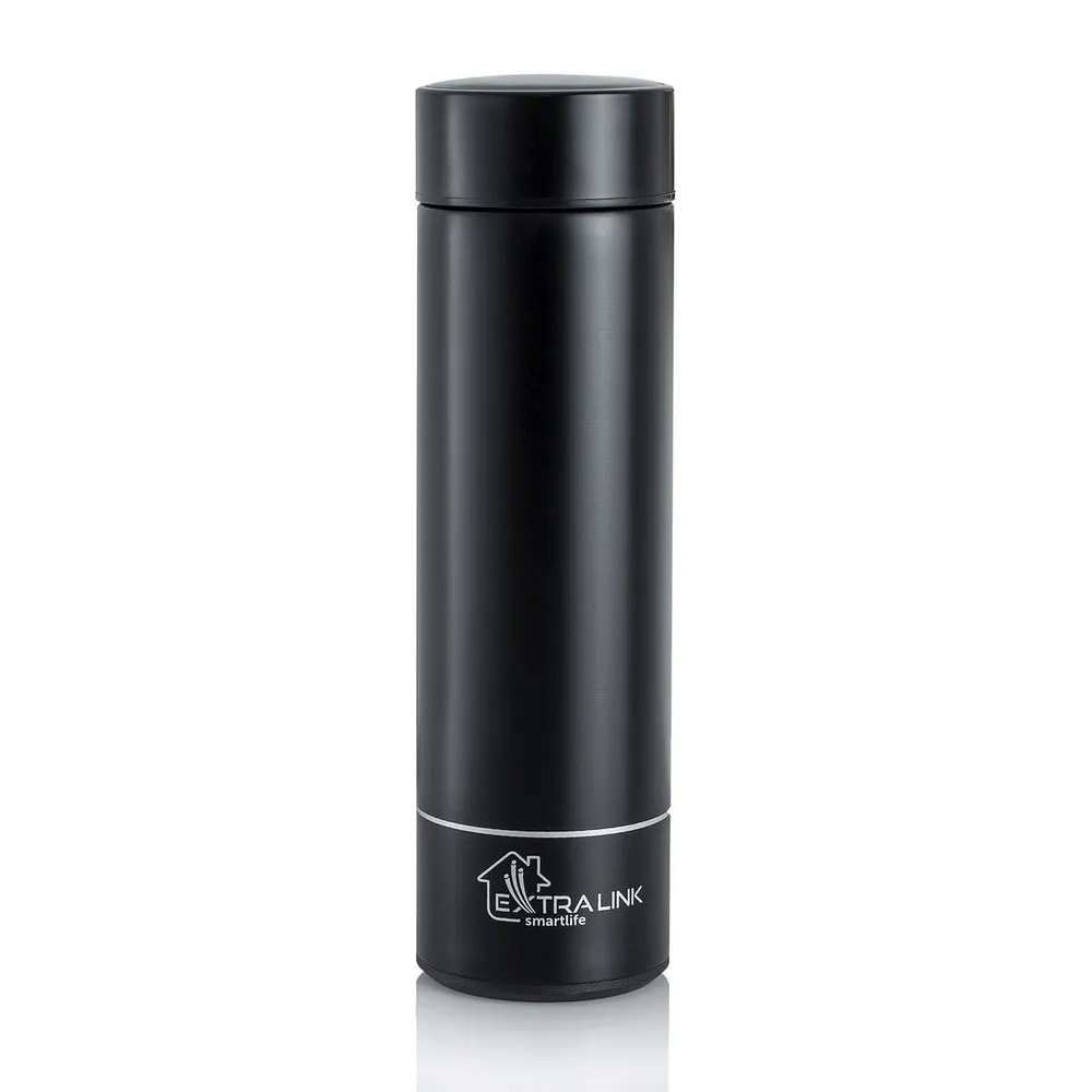 Extralink Smart Resetermos LED-näytöllä 500ml - Musta