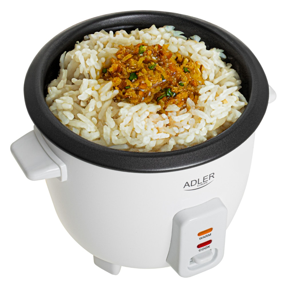 Adler AD 6418 riisinkeitin 0,6 l – kompakti riisinkeitin lämpimänäpidolla