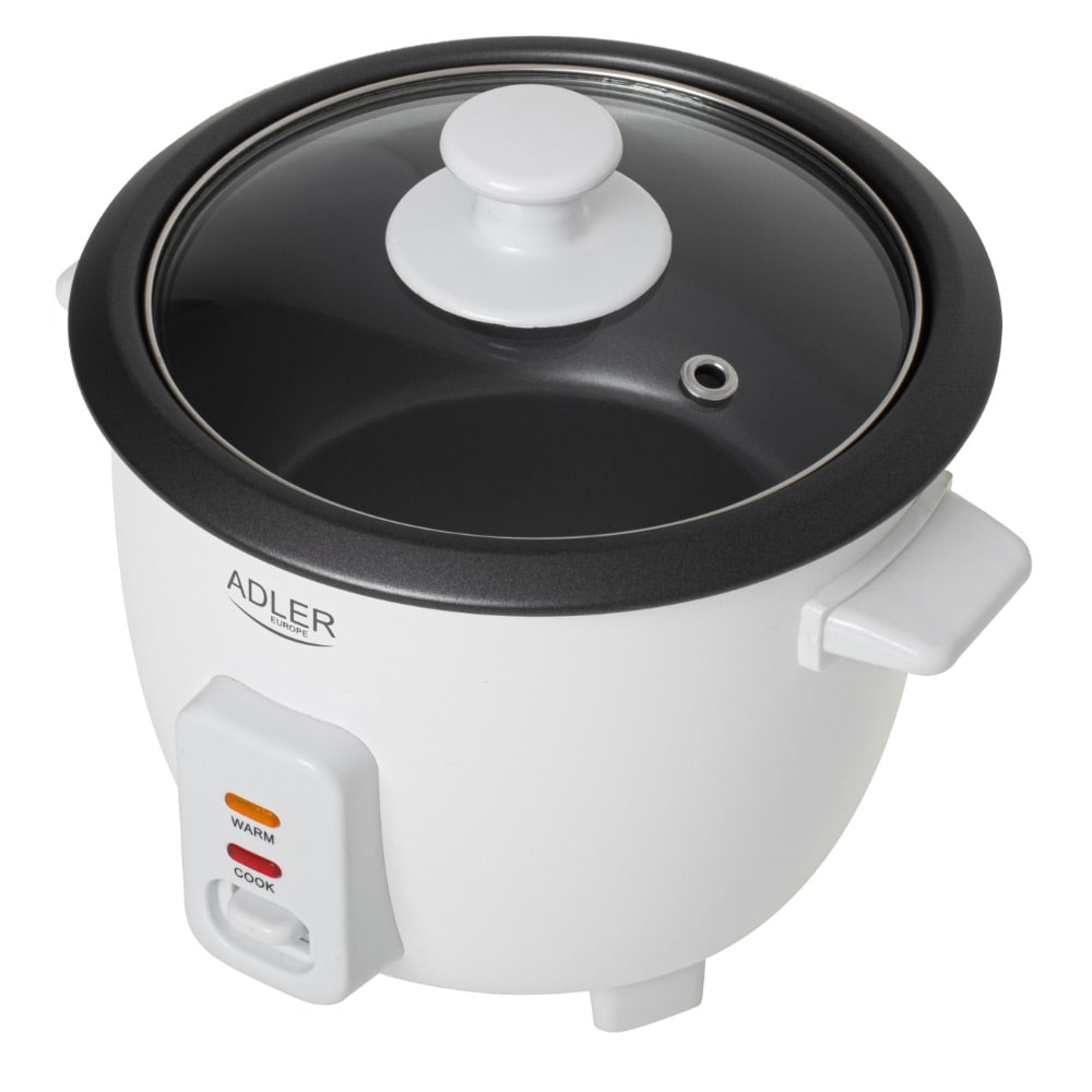 Adler AD 6418 riisinkeitin 0,6 l – kompakti riisinkeitin lämpimänäpidolla
