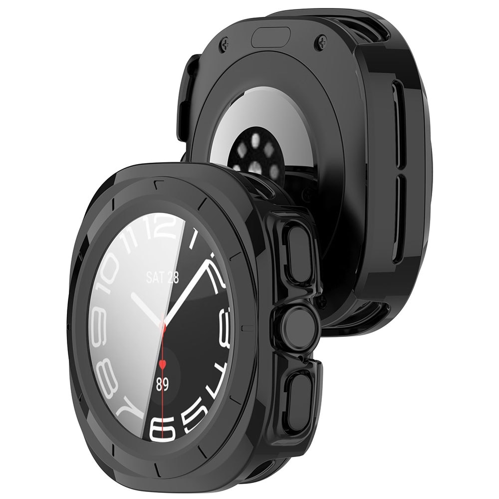 Suojakotelo näytönsuojalla Samsung Galaxy Watch Ultra 47mm - Musta