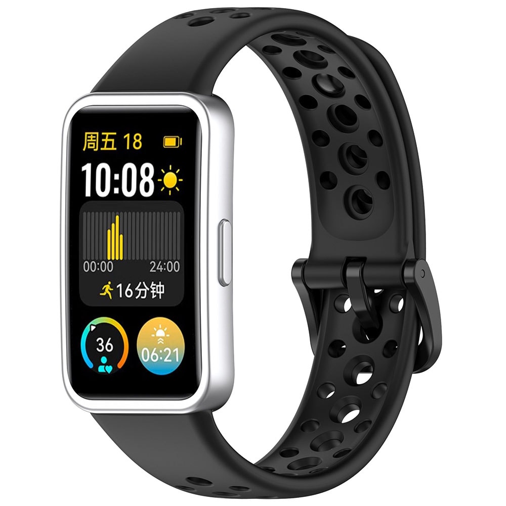 Silikoniranneke Huawei Band 8 / 9 NFC - musta