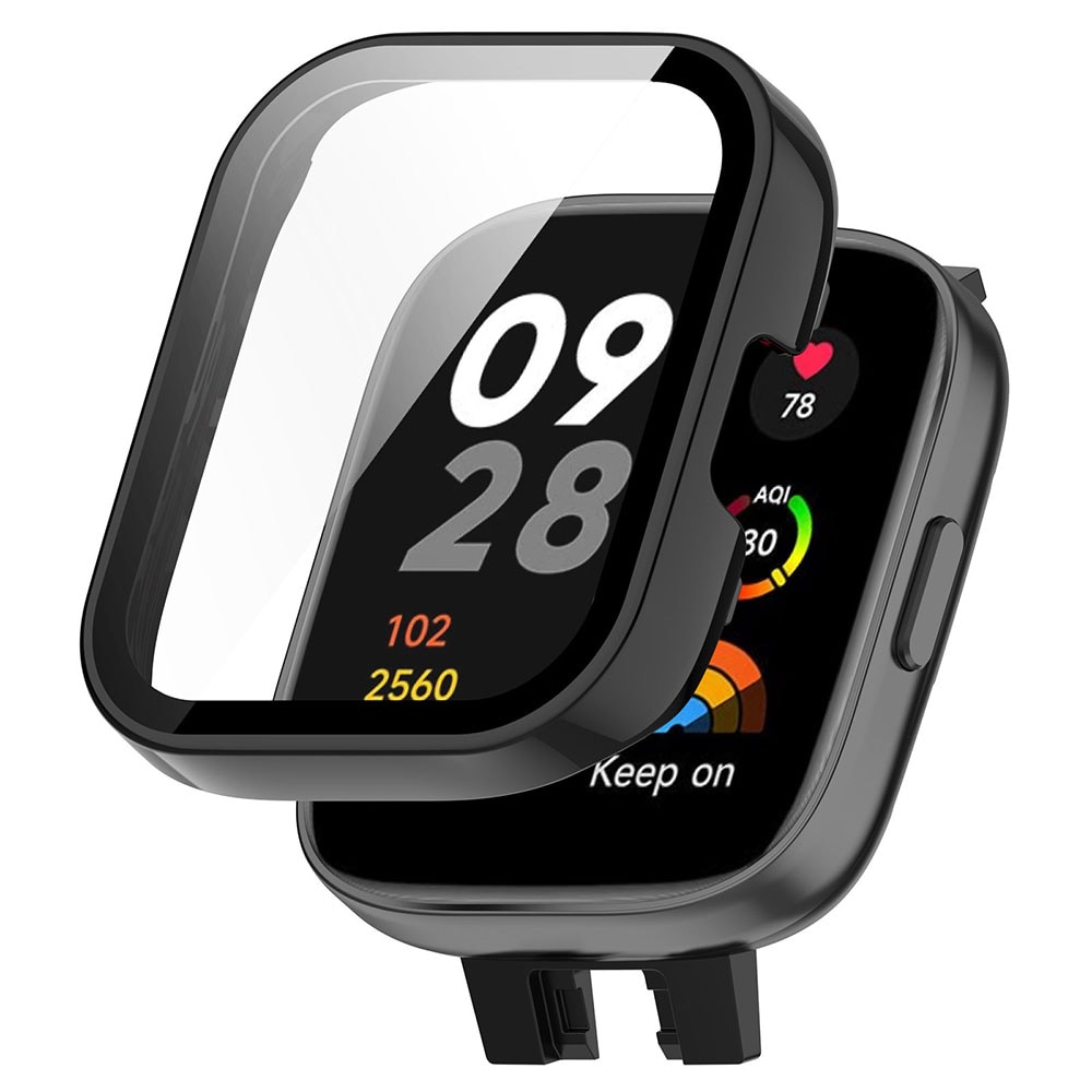 Suojakotelo ja näytönsuoja Redmi Watch 3:lle - Musta