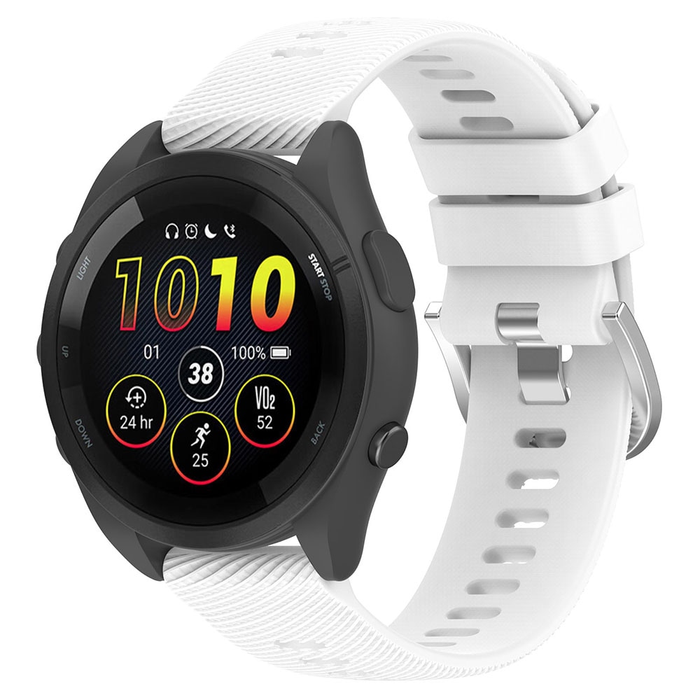 Silikoniranneke Garmin Forerunner 165:lle 20mm - Valkoinen