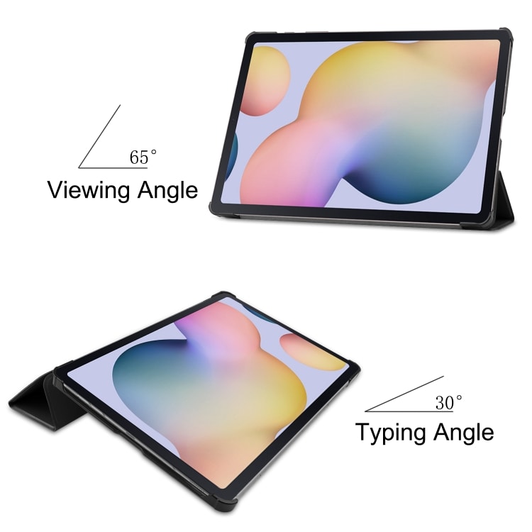 Kolmiosainen kotelo jalustalla Samsung Galaxy Tab S8+ / Tab S8 Plus / Tab S7 FE / Tab S7+:lle