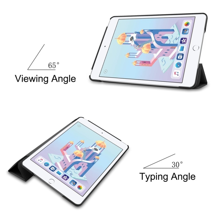 Kotelo jalustalla iPad Mini 4 / Mini 5 - Musta