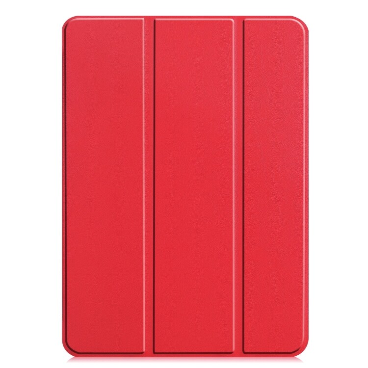 Keinonahkakotelo jalustalla iPad 13:lle (2024) - punainen