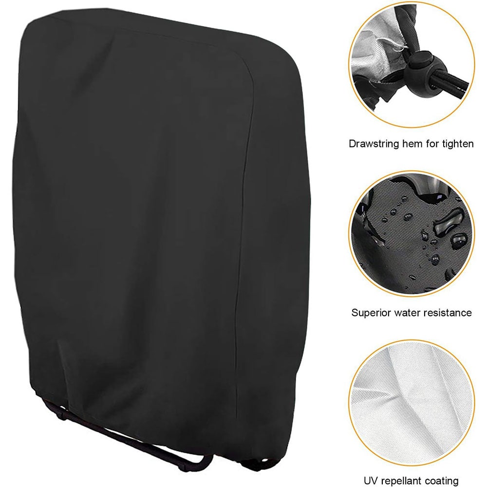 Vedenkestävä aurinkotuolin suojus 210D oxford-kankaasta, 97x34x110 cm
