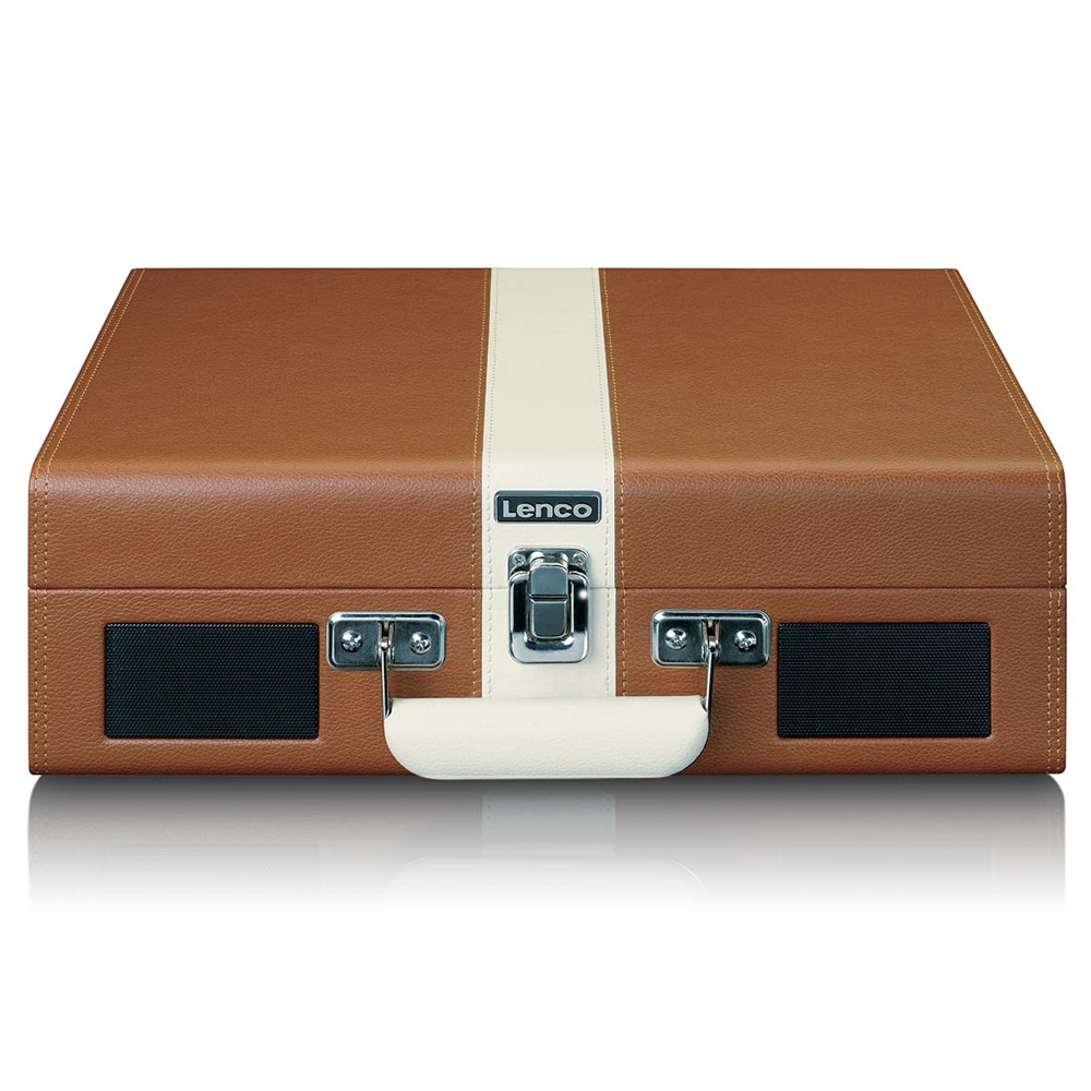 Lenco TT-120 kannettava levysoitin retro matkalaukku Bluetooth ja sisäänrakennettu akku