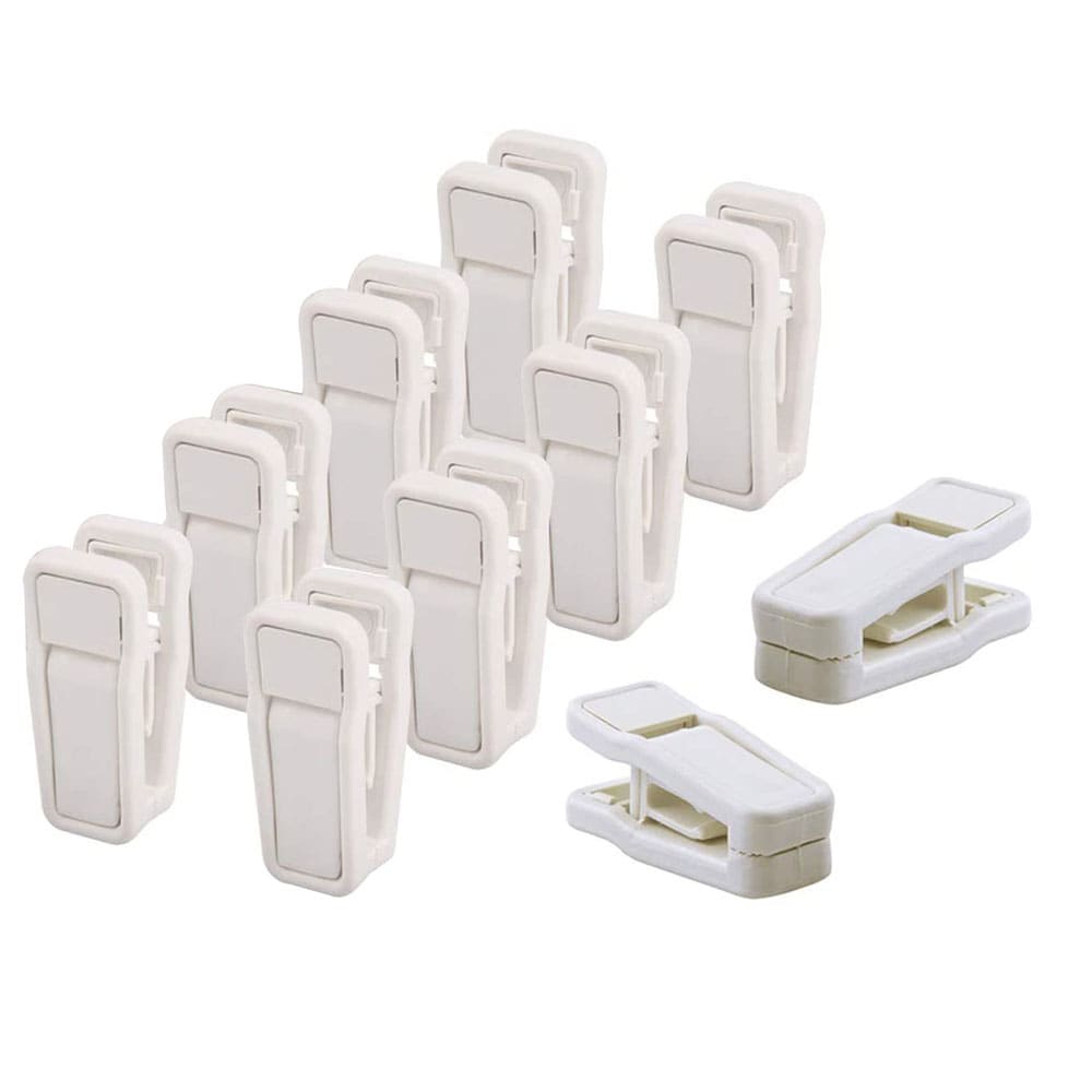 Muovinen vaatetappi henkareita varten, 10-pack - Valkoinen