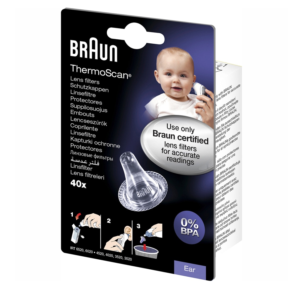 Braun ThermoScan-hygieniakorkit 40-pack - hygieeniset linssikorkit ThermoScan-korvalämpömittarille