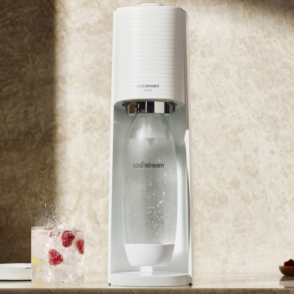 SodaStream Terra Carbonator Valuepack - täydellinen setti kotitekoisia hiilihapotettuja juomia varten