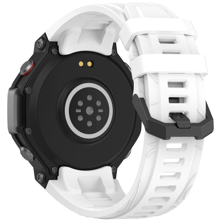 Silikoniranneke Amazfit T-Rex 3:lle pikakiinnityksellä - Valkoinen