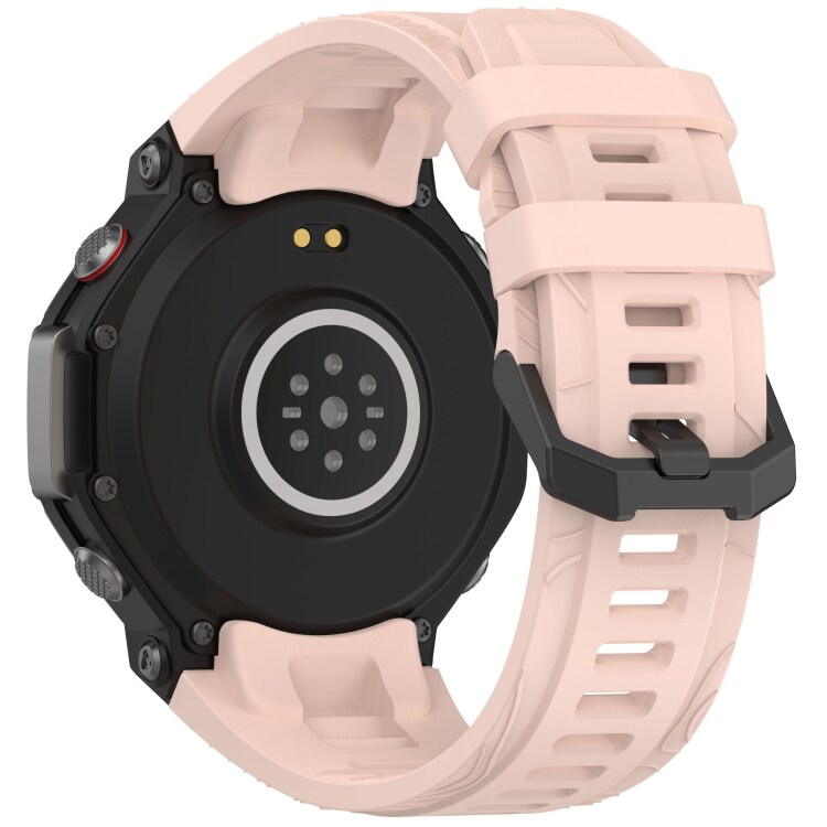 Silikoniranneke Amazfit T-Rex 3:lle pikavapautuksella - vaaleanpunainen