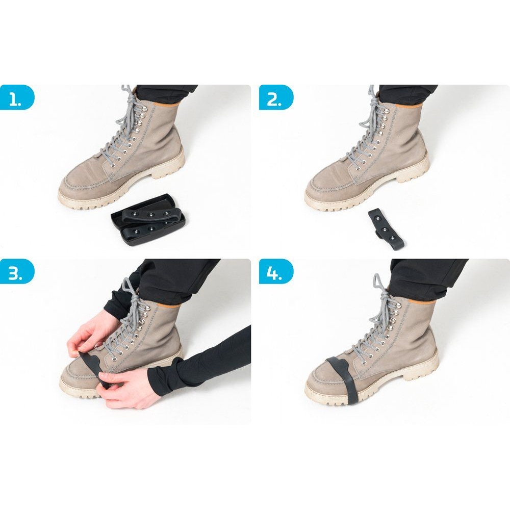 Atom Broddar Snow Grip -liukuestekengät, koot L–XL, kolmella teräspiikillä