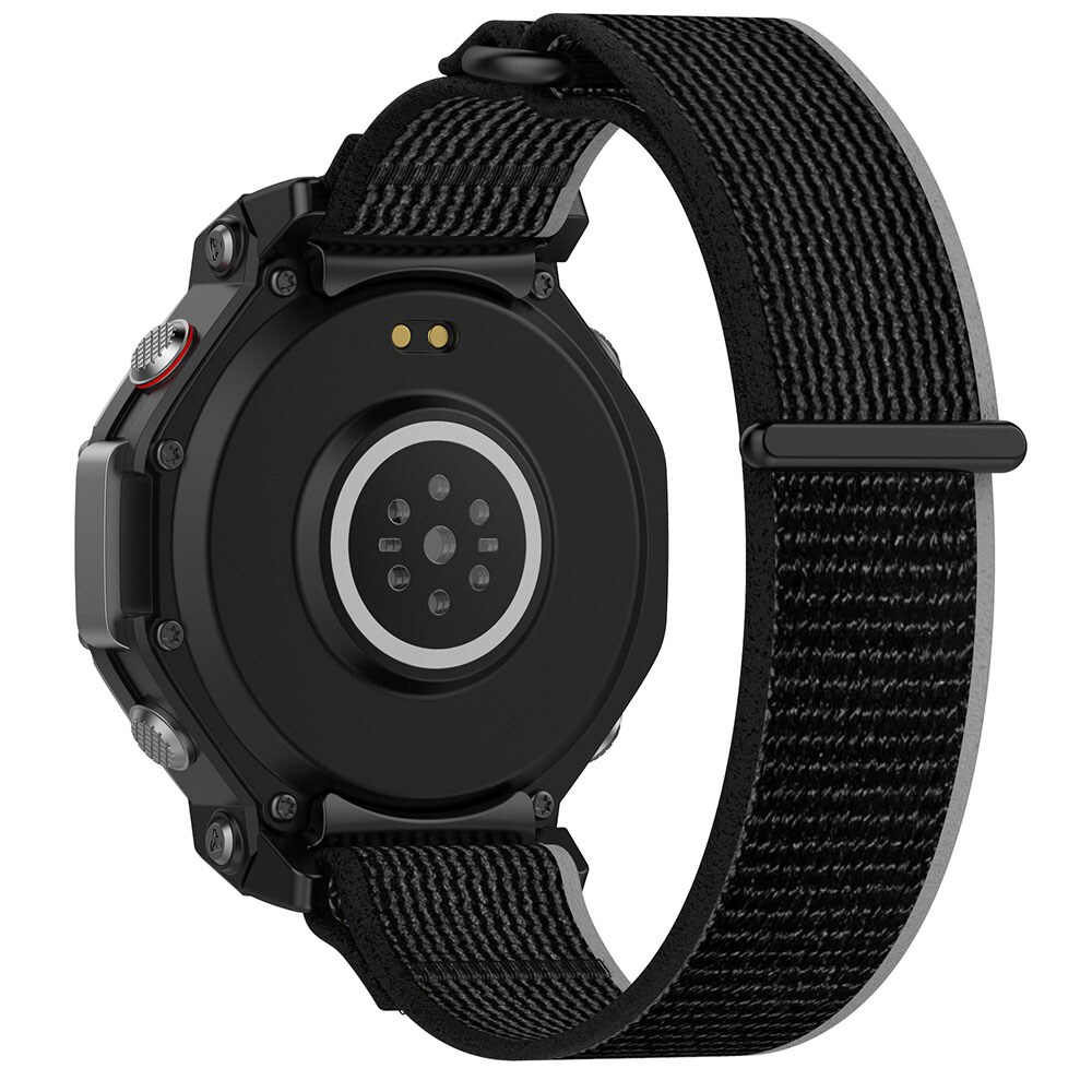 Nailonranneke Amazfit T-REX 3:lle - Musta