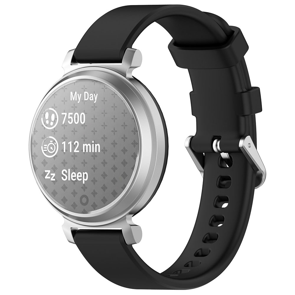 Silikoniranneke Garmin Lily 2 / Lily 2 Active - Musta - Silikoniranneke Garmin Lily 2 / Lily 2 Active - Musta
