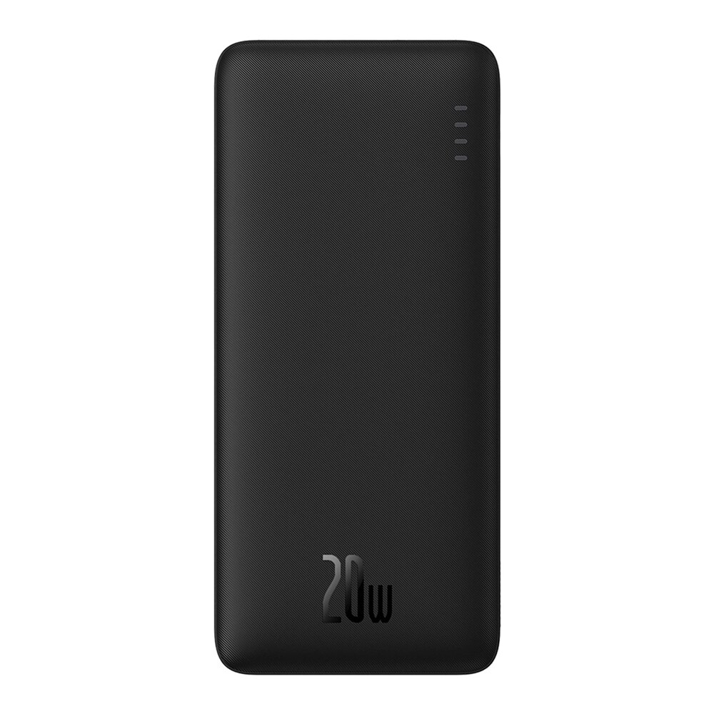 Baseus Airpow powerbank 20W 10000mAh LED-ilmaisimella - Musta