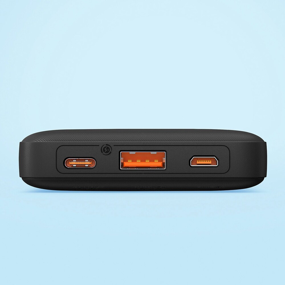 Baseus Airpow powerbank 20W 10000mAh LED-ilmaisimella - Musta