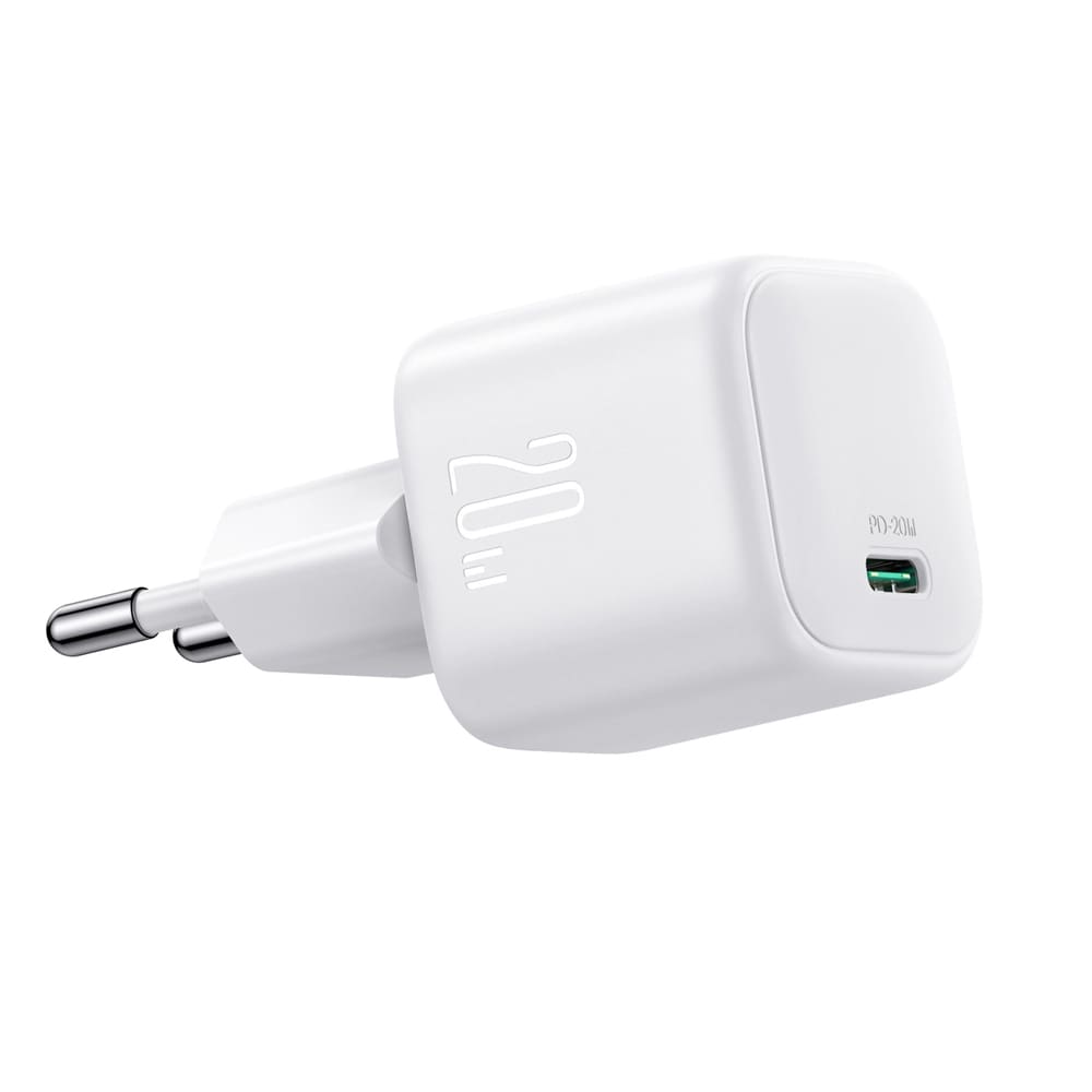 Joyroom GaN-USB-laturi 20W USB-C-virtatoimituksella - Valkoinen