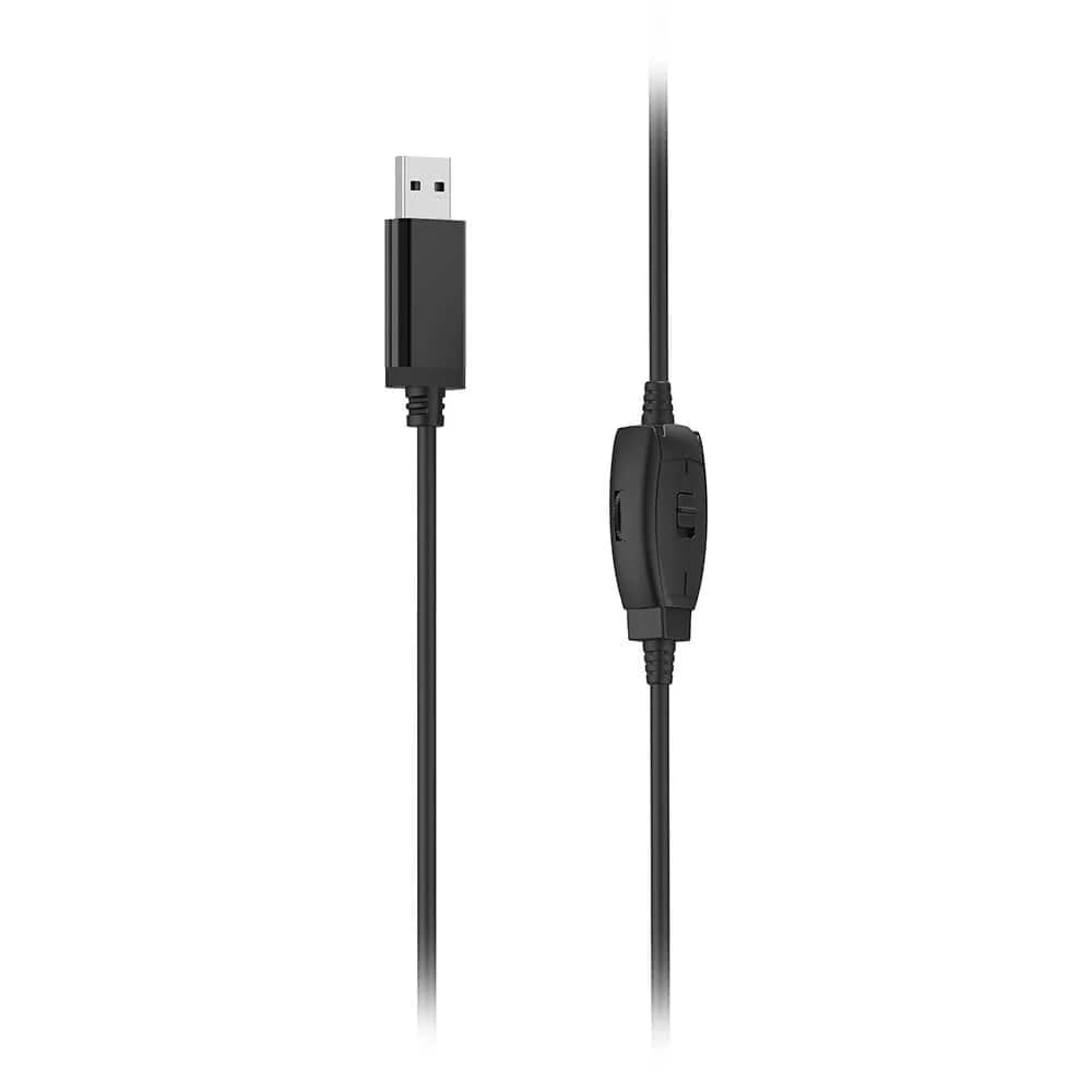 Hama HS-USB250 V2 toimistokuulokkeet USB-liitännällä - Musta