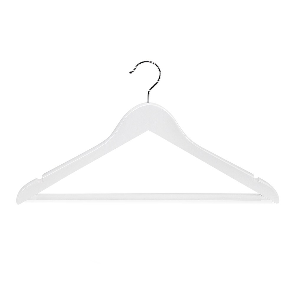 Massiivipuiset ripustimet 20-pack - Valkoinen