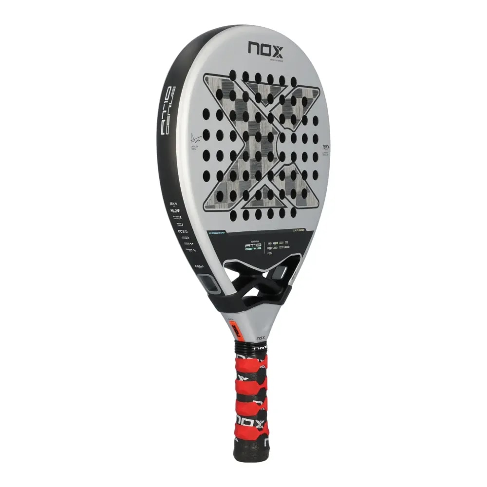 Nox AT10 Genius 18K Agustín Tapia 2024 padelmaila - Drop-muotoinen, 360-375 g, 18K hiilikuitua