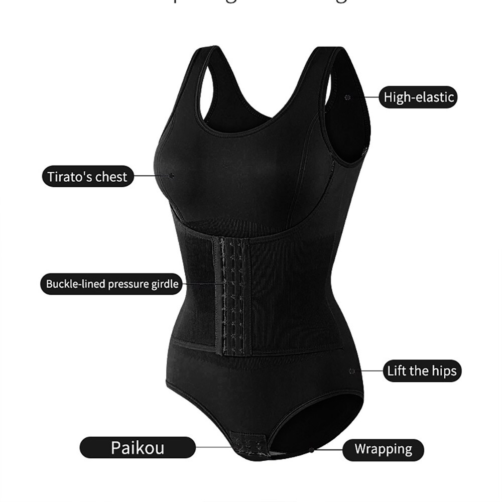Shapewear Bodysuit M - Svart