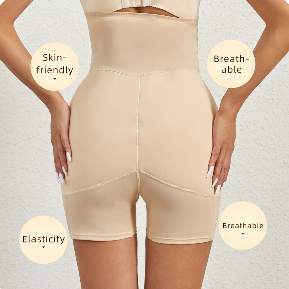 Korkean vyötärön muotoiluvaatteet 3XL - Beige