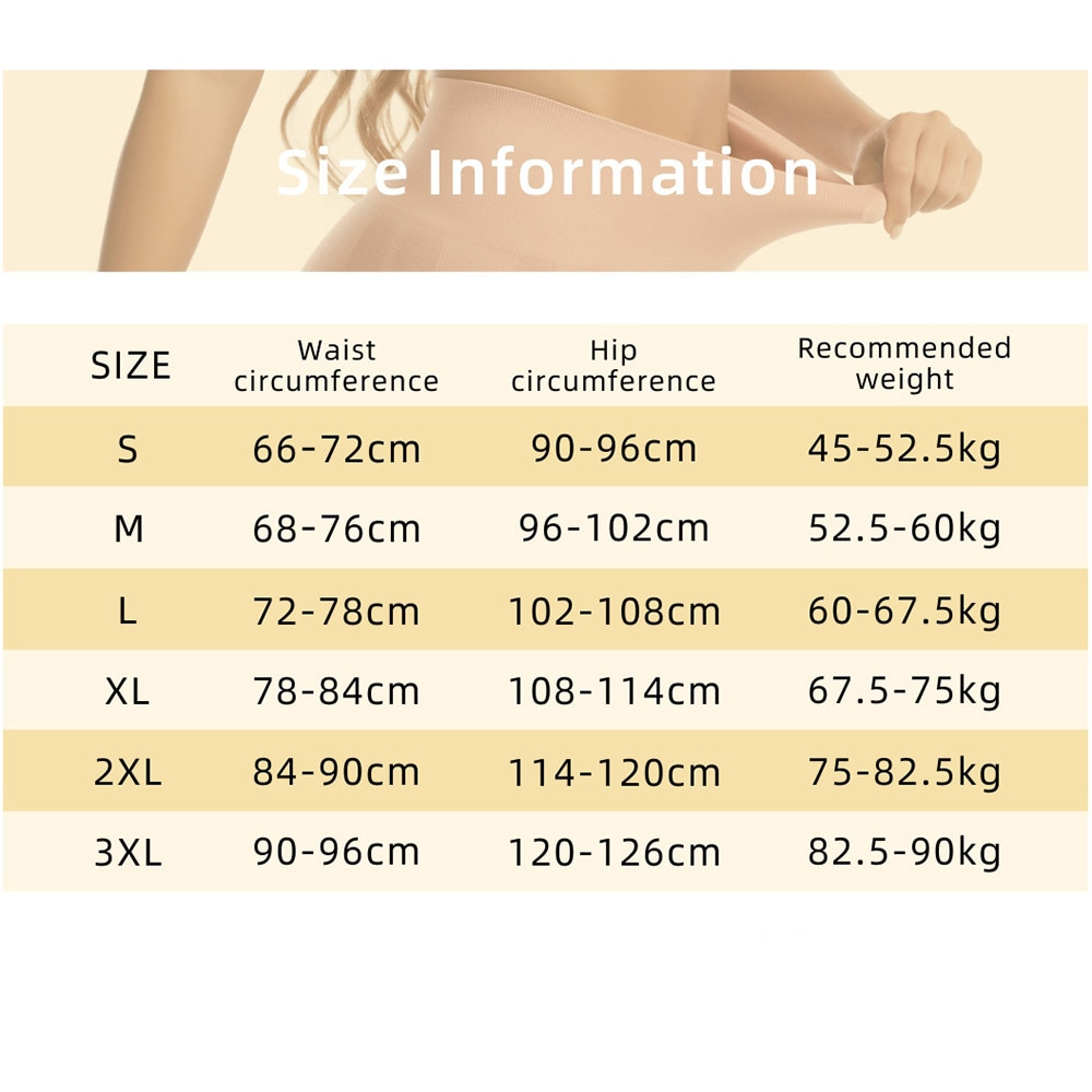 Shapewear shortsit 3XL - Beige