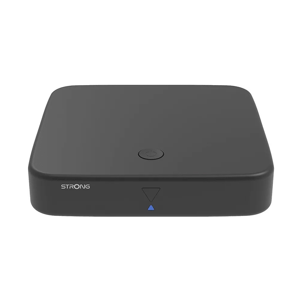 Strong 4K UHD Google TV -mediasoitin ja DVB-T2-viritin Chromecastilla ja ääniohjauksella