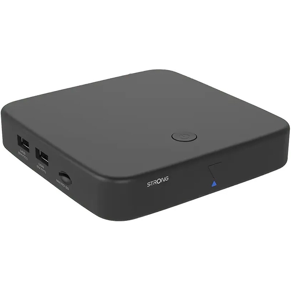 Strong 4K UHD Google TV -mediasoitin ja DVB-T2-viritin Chromecastilla ja ääniohjauksella