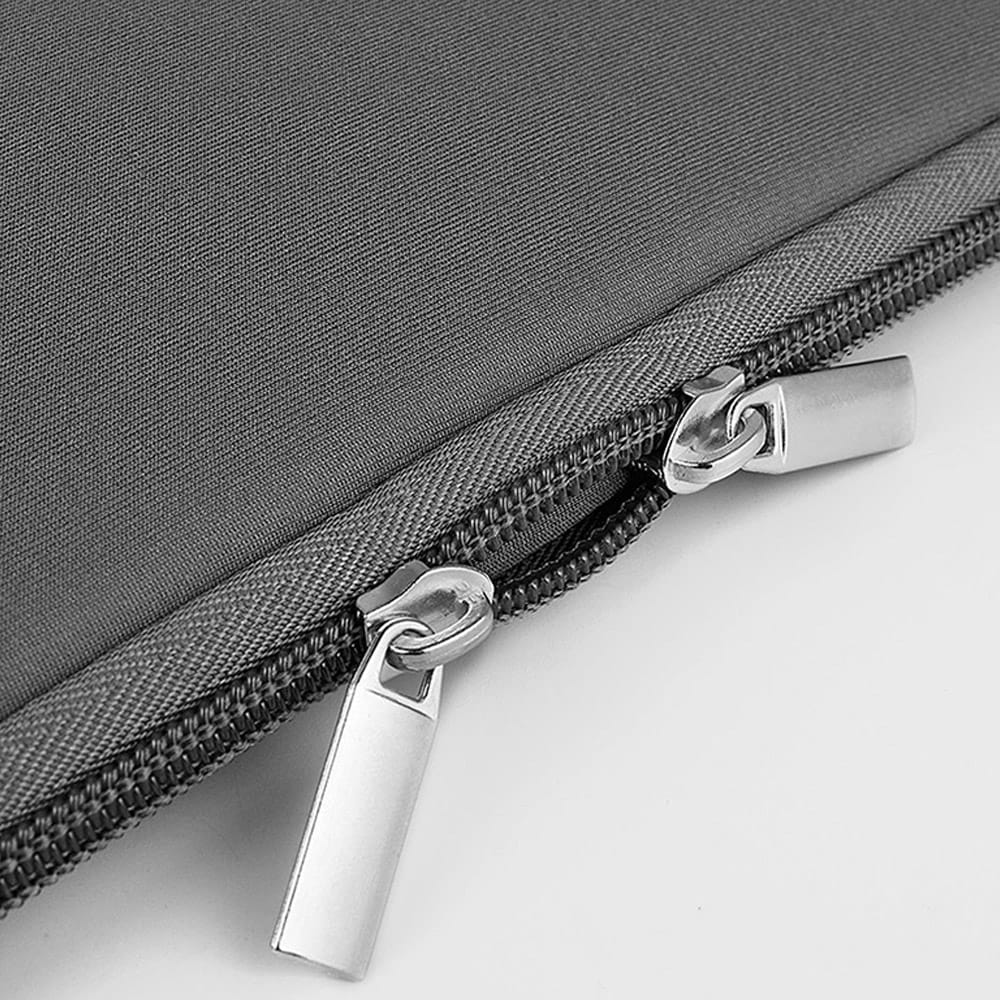 Laptopsleeve 14" - harmaa, roiskevesitiivis neopreenikotelo