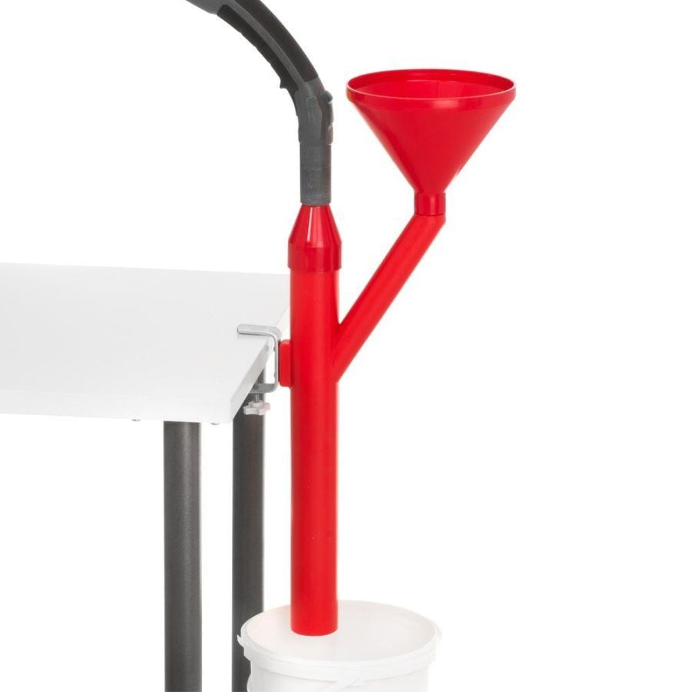 Marjukka pölynimurikannatin - 65 cm korkea - Suppilo Ø 18 cm - Kahdella suuttimella varustettuna